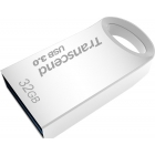 USB 3.0 32GB  Transcend  710 серебряная металлизация